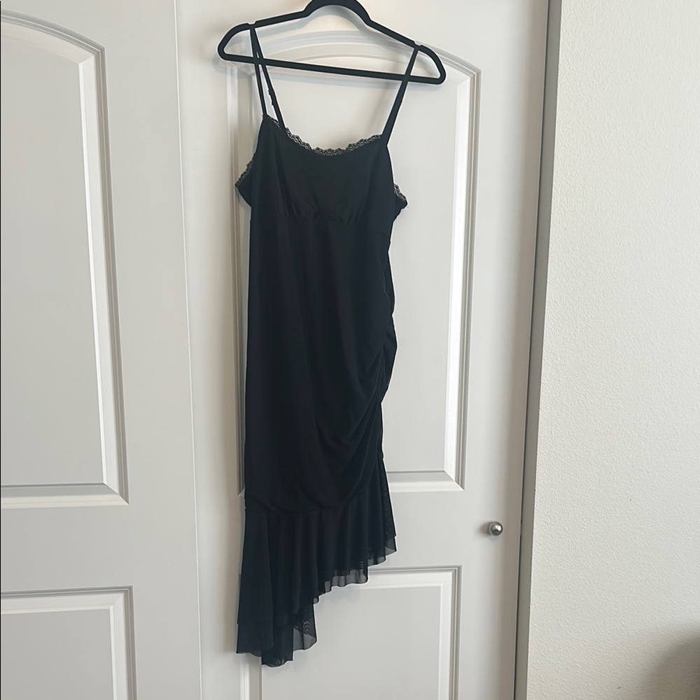 Wild Fable Gothic Black Asymmetrical Dress